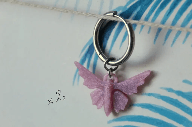 Papillon Bleu de Perle