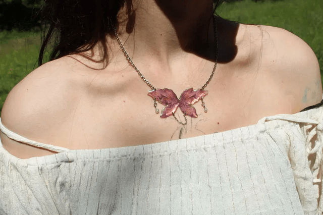 Collier- Orchidée