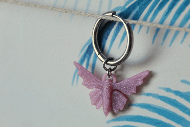 Papillon Bleu de Perle