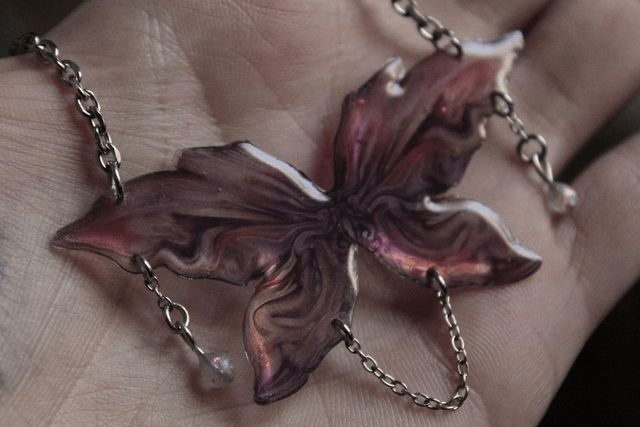 Collier- Orchidée