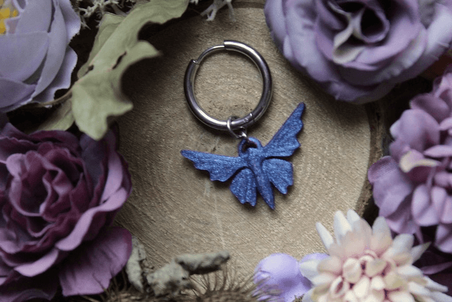 Papillon Bleu de Perle